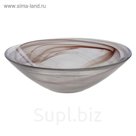 Блюдо d=25 см "Голландия", 1,2 л, коричневое, алебастр