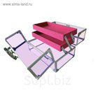 Кейс для косметических принадлежностей, цвет 270x170x175 мм, цвет пурпурное стекло