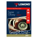 Фотобумага Lomond 1105100 A4/240г/м2/20л. высокоглянцевая для струйной печати