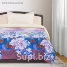 Покрывало ЭКОНОМ рис 75-40 беж/нарцис 150х205 см, микро-сатин 75 г/м2