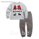 Пижама для мальчика, рост 110 см, цвет серый