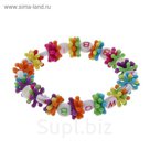 Браслет детский "Выбражулька", буквы, цветной