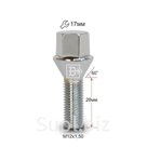 Болт M12x1.50х28 Хром. Конус с выступом Вектор