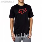Футболка Fox Legacy Foxhead SS Tee Black/Red, L