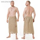 Килт(юбка) муж. вышивка, арт:КЛ-12В плетёнка, 75х145, полулён, Хл50%, лён50%, 160 г/м