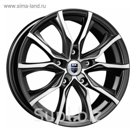 Диск КиК Твист (КС697) 7,5x17 5x108 ET50 d63,35 алмаз черный (Арт.65490)