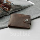 Портмоне мужское, 3 отдела, для карт, цвет коричневый