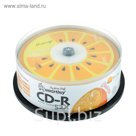 Диск CD-R Smartbuy Fresh-Orange, 52х, 700 Мб, Cake Box, 25 шт