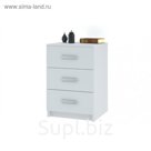 Комод "Лофт", 420х403х623 мм, ЛДСП, цвет белый