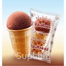 Мороженое «ЛедиНямка» шоколадное в вафельном стаканчике 70 г. 12%