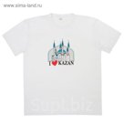 Футболка "Казань", бел р-р XS(44), 100% хл