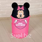Корзина для игрушек Мои игрушки Минни Маус с ручками и крышкой