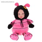 Мягкая игрушка "Кукла костюм божья коровка" розовая