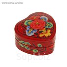 Шкатулка "Маки" папье-маше