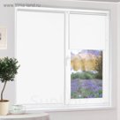 Рулонная штора "Сантайм Термо-Блэкаут Белый", ш. 73 см, в. 170