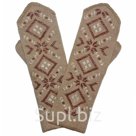 Варежки женские М02 цвет бежевый р р 18