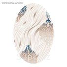 Ковёр Beluga Carving 9594 BONE/BLUE 1.5*4.0 м, овал