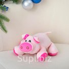 Мягкая музыкальная игрушка "Хрюшка" лежит