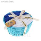 Набор полотенец White-blue 30*30 см - 4 шт