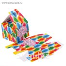 Коробка складная бонбоньерка "Яркий праздник", 7 х 7 х 10 см