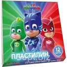 Пластилин 12 цв. PJ Masks РОСМЭН