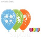 Шар латексный 12" "Детки", пастель, набор 50 шт., 3 дизайна, цвета МИКС