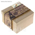 Лента декоративная холщевая "Париж", 6 см х 5 м