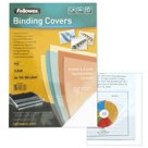 Обложки для переплета FELLOWES, комплект 100 шт., Transparent, А4, пластиковые, 150 мкм, прозрачные