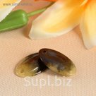 Пуговица декоративная, 2 прокола "Тигровый глаз"