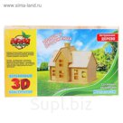 Конструктор деревянный 3D "Коттедж"