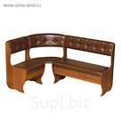 Угловой диван БРИЗ-люкс 1500х1020х850 Орех итал./шоколад (манго)