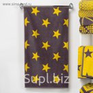 Полотенце махровое "Этель" Звезды цвет жёлтый, 70х130 см, 100% хл, 420 гр/м2