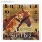 Часы настенные квадратные "Ожидание", 25х25 см  микс