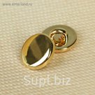 Пуговица, на ножке, 9мм, цвет золотистый