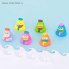 Набор пищалок для ванны «Утка с шарфом», 6 шт., цвета МИКС