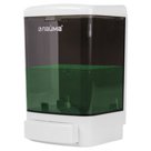 Диспенсер для жидкого мыла ЛАЙМА, наливной, 1 л, ABS, белый (тонированный)