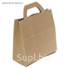 Коробка крафт из рифлёного картона, 18 х 8 х 18 см