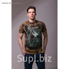 Футболка мужская Collorista 3D Rhino, размер XL (50), цвет коричневый