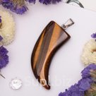 Подвеска клык "Тигровый глаз"