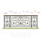 Кованое балконное ограждение 44