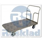 ТЕЛЕЖКА ГРУЗОВАЯ ЧЕТЫРЕХКОЛЕСНАЯ ИЗ НЕРЖАВЕЮЩЕЙ СТАЛИ ТП-НЖ-5