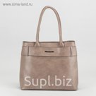 Сумка жен L-6498, 35*14*30, 2 отд на молниях, н/карман, хаки