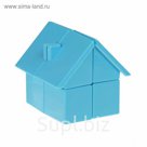 Игрушка механическая "Домик", цвет голубой