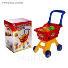 Игровой набор "Супермаркет", тележка с продуктами, 10 предметов, высота 50 см