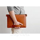 Коричневый кожаный чехол-сумка для ноутбука 11" Handwers Bering