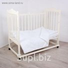 Детское постельное бельё "Грациозо", 120х60 см, 147х112 см, 42х62 см, цвет белый, бязь