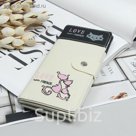 Кошелёк молодёжный, 2 отдела, для карт, цвет бежевый