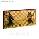 Нарды-шашки "Поединок" (доска дерево 60х60 см)