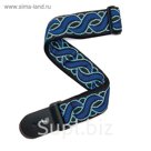 Тканный ремень для гитары Planet Waves 20T05 рисунок «Blue Twist»
