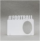 металлическая фоторамка с надписью football